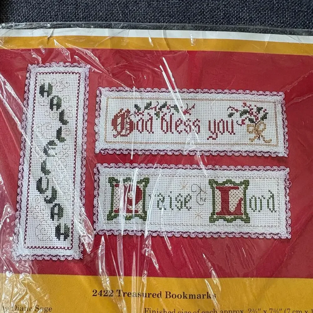 Treasured Bookmarks Vintage Counted Cross Stitch Kit The Creative Circle - 1988